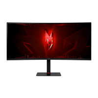 Monitor Acer XV345CURX0bmiipphx Black 34" 4K VA WLED