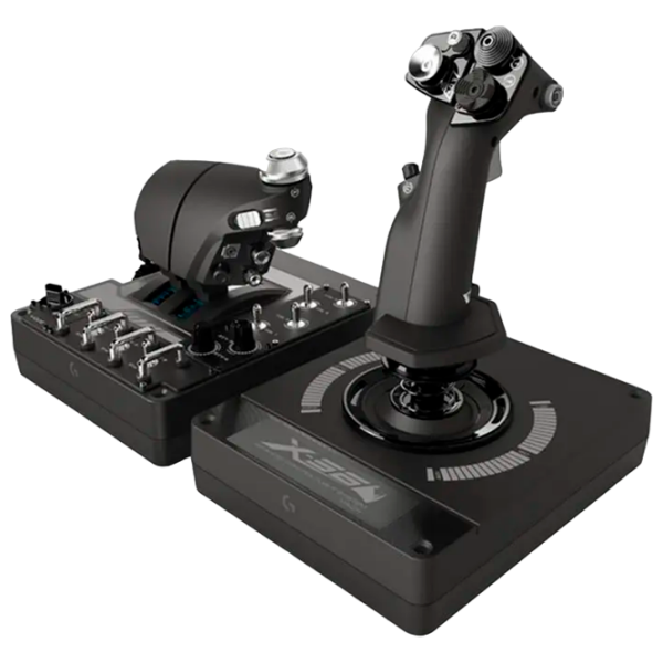 Джойстик Logitech G X56 HOTAS Черный Проводная / 31 buttons photo 2