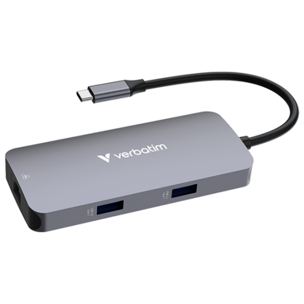 Адаптер Hub Verbatim CMH-05 Серебряный USB Type-C photo 1
