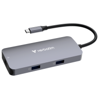 Адаптер Hub Verbatim CMH-05 Серебряный USB Type-C