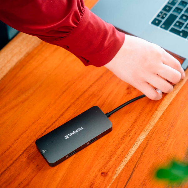 Адаптер Hub Verbatim CMH-05 Серебряный USB Type-C photo 3