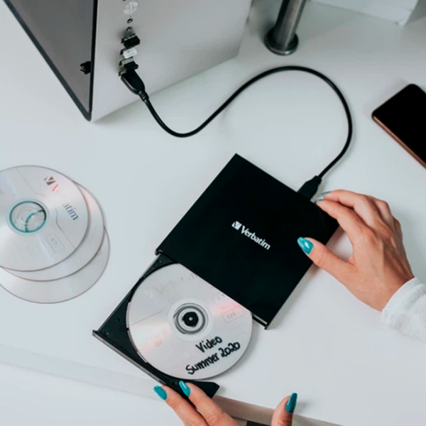 Оптический привод Verbatim External Slimline Черный USB 2.0, Пластик photo 2