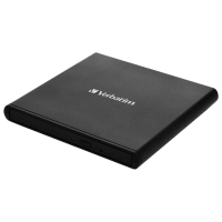 Оптический привод Verbatim External Slimline Черный USB 2.0, Пластик