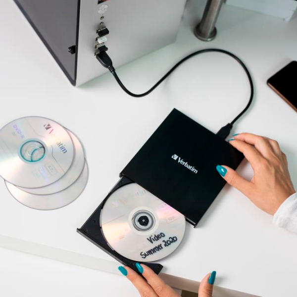 Оптический привод Verbatim External Slimline Черный USB 2.0, Пластик photo 8