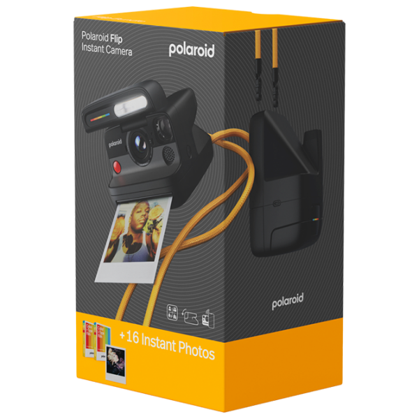 Фотоаппарат Polaroid Flip + Color Film Bundle + Body Kit Черный , ,  photo 4