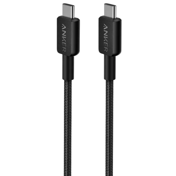 Кабель для телефона Anker Braided USB Type-C / USB Type-C Черный  photo 1