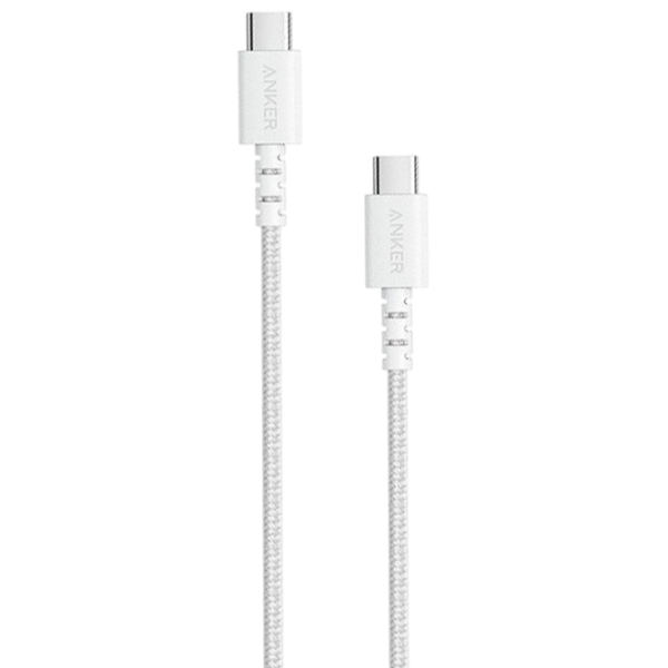 Кабель для телефона Anker Braided USB Type-C / USB Type-C Белый  photo 1