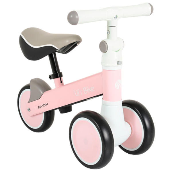 Bicicletă fără pedale Moni Lil`s Bike Pink White Plastic / Pentru copii photo 1