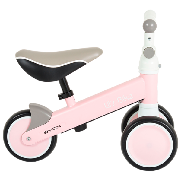 Bicicletă fără pedale Moni Lil`s Bike Pink White Plastic / Pentru copii photo 3