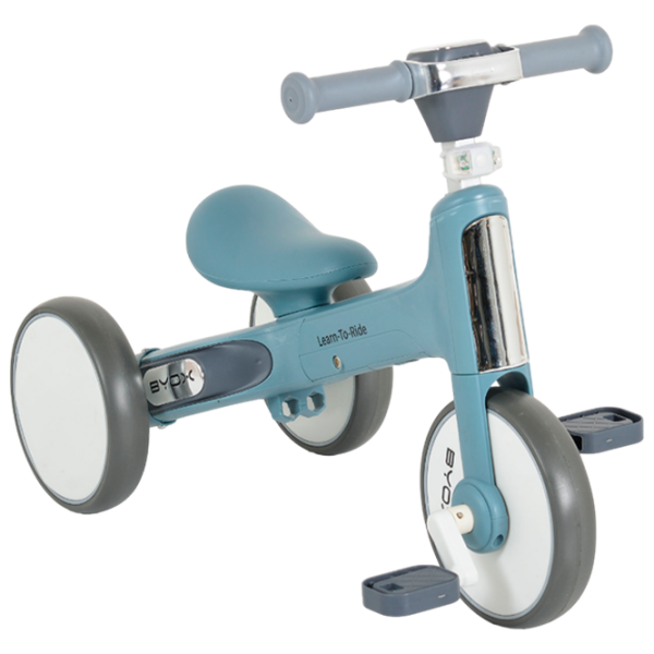 Bicicletă fără pedale Moni Learn to Ride Blue White Plastic / Pentru copii photo 1