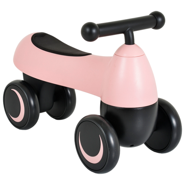 Bicicletă fără pedale Moni Bugsy Pink Black Plastic / Pentru copii photo 1
