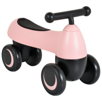 Bicicletă fără pedale Moni Bugsy Pink Black Plastic / Pentru copii
