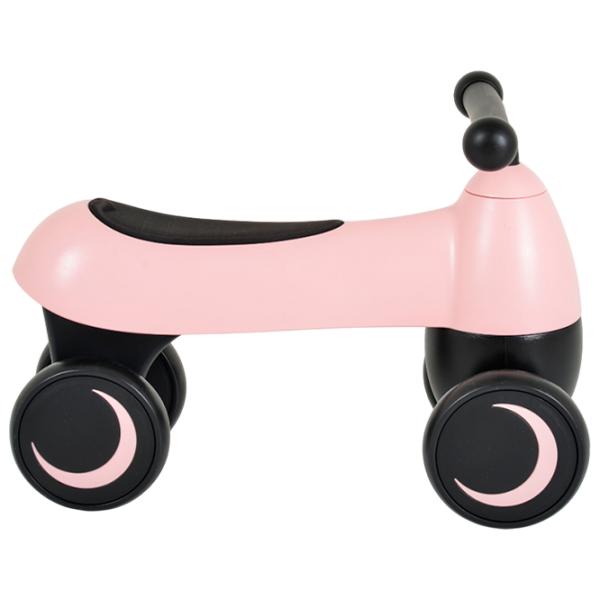 Bicicletă fără pedale Moni Bugsy Pink Black Plastic / Pentru copii photo 2