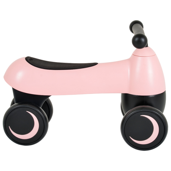 Bicicletă fără pedale Moni Bugsy Pink Black Plastic / Pentru copii photo 2