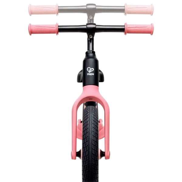 Bicicletă fără pedale Hape Learner Balance Bike Pink Black Polimer / Pentru copii photo 3