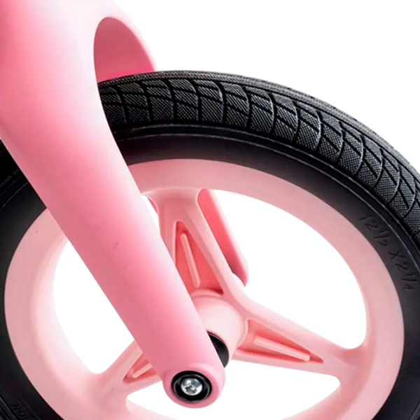 Bicicletă fără pedale Hape Learner Balance Bike Pink Black Polimer / Pentru copii photo 6