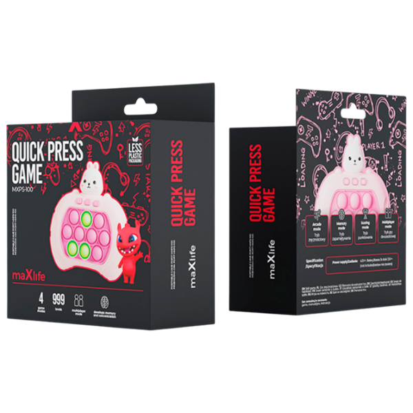 Jucărie interactivă Maxlife MXPS-100 Rabbit MXPS-100 Pink Pentru copii,  photo 5