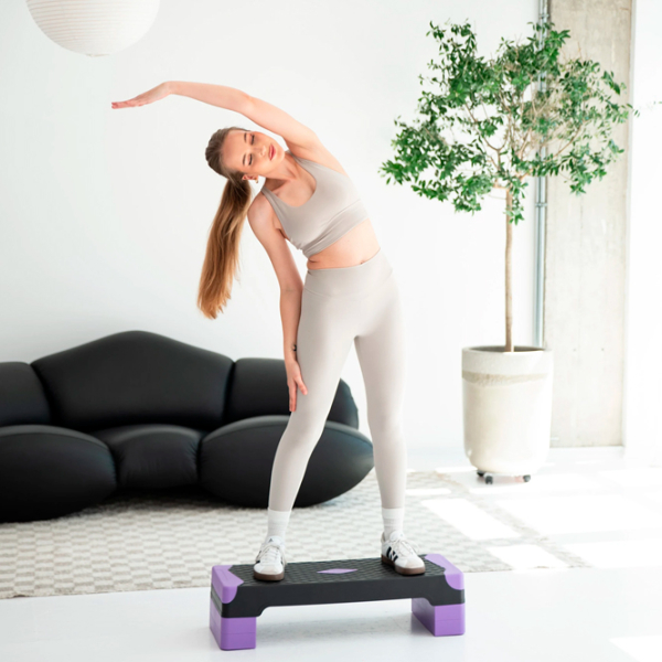 Platformă step HMS AS008L Purple 180 kg photo 2
