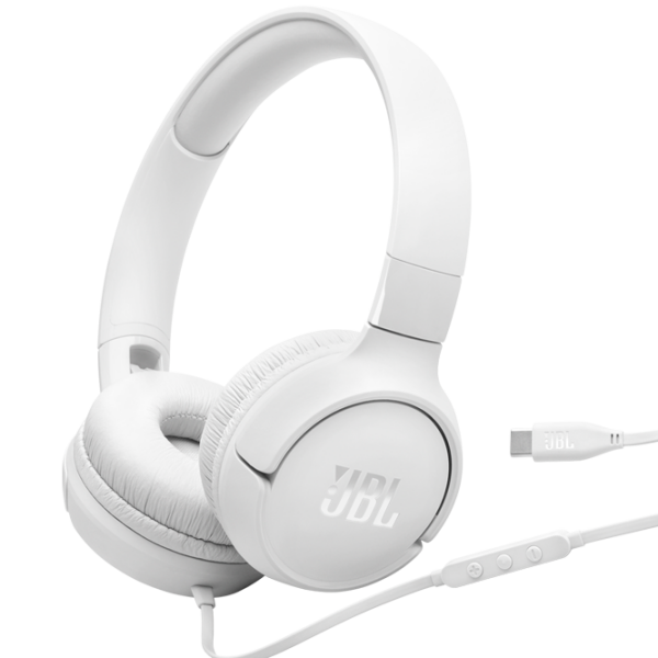 Căști JBL T520C White Cu fir / Personal / On the ear photo 1