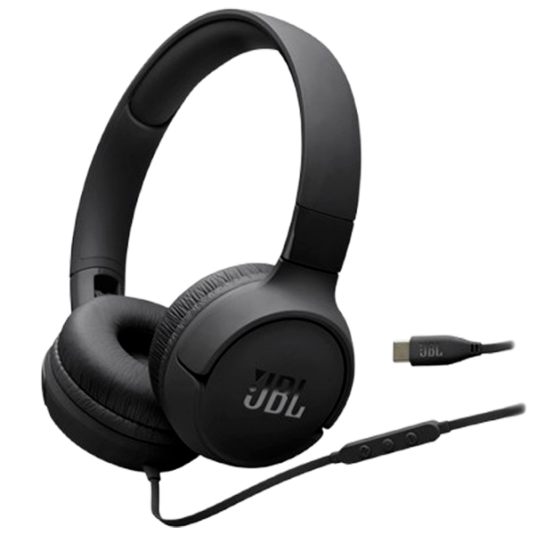 Căști JBL T520C Black Cu fir / Personal / On the ear photo 1