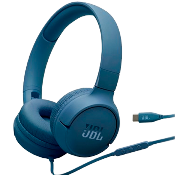 Căști JBL T520C Blue Cu fir / Personal / On the ear photo 1