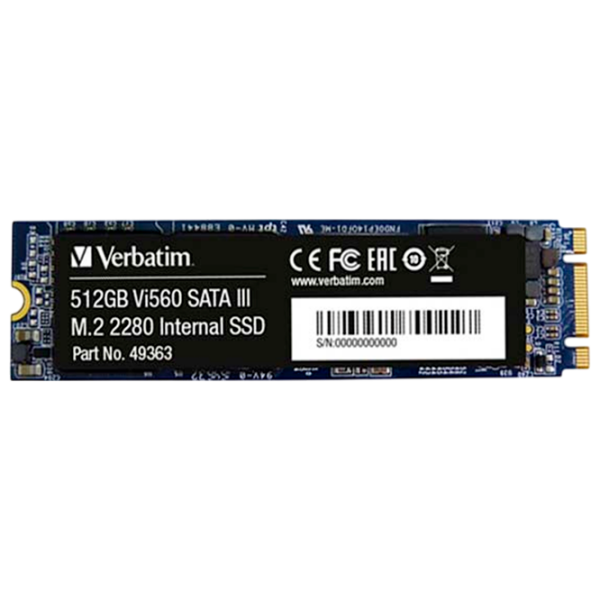 SSD Verbatim Vi560 S3 M.2 512 GB Viteza de citire: 560 MB/s,
Viteza de inscriere: 520 MB/s photo 1