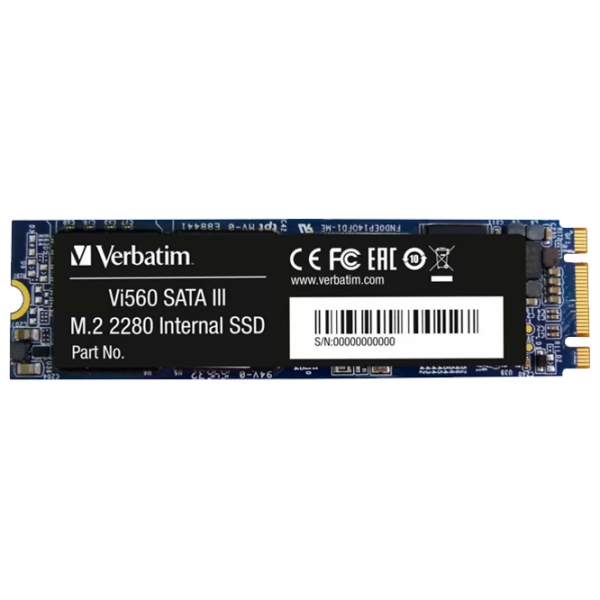 SSD Verbatim Vi560 S3 M.2 1 TB Viteza de citire: 560 MB/s,
Viteza de inscriere: 520 MB/s photo 1
