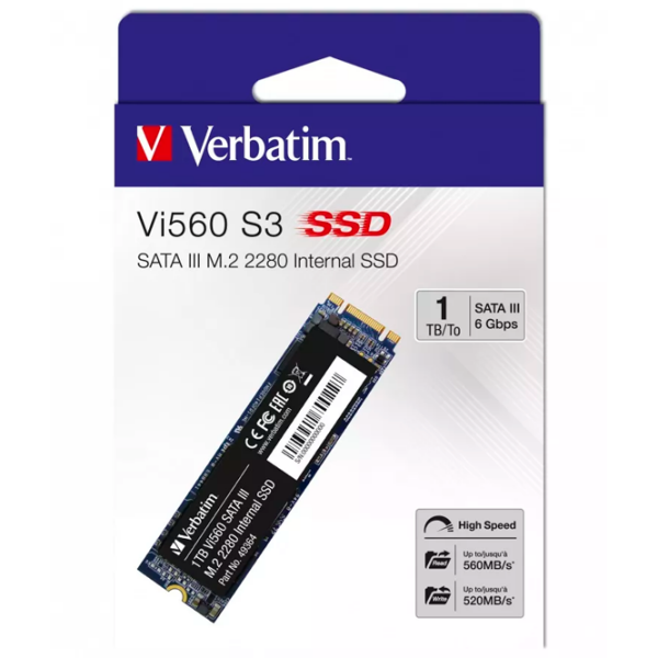 SSD Verbatim Vi560 S3 M.2 1 TB Viteza de citire: 560 MB/s,
Viteza de inscriere: 520 MB/s photo 3