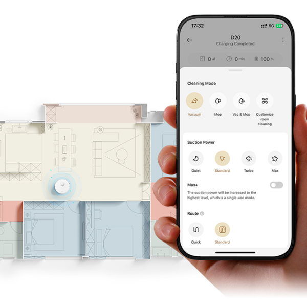 Робот пылесос Dreame D20 Plus Белый Сухая, 75 Вт, 70 дБ photo 10