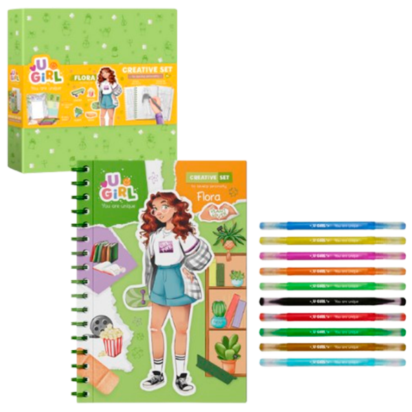 Set de creație DoDo ArtDeco FLORA 300952 Multicolor Pentru fetițe, 6+ photo 1