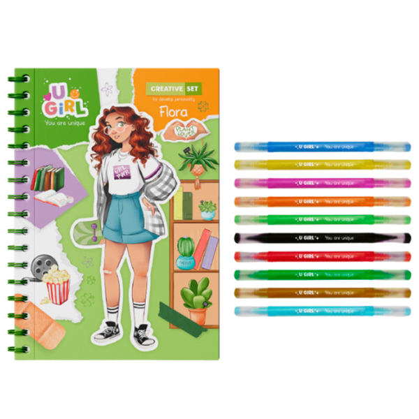 Set de creație DoDo ArtDeco FLORA 300952 Multicolor Pentru fetițe, 6+ photo 2