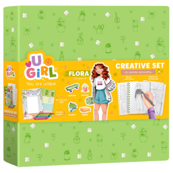 Set de creație DoDo ArtDeco FLORA 300952 Multicolor Pentru fetițe, 6+ photo 3