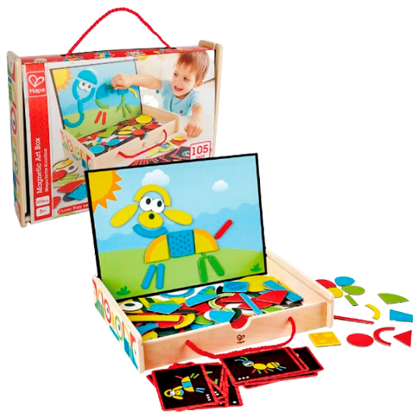 Set de creație Hape String Art Valiza cu magneți E1631 Multicolor Pentru copii, 3+ photo 1