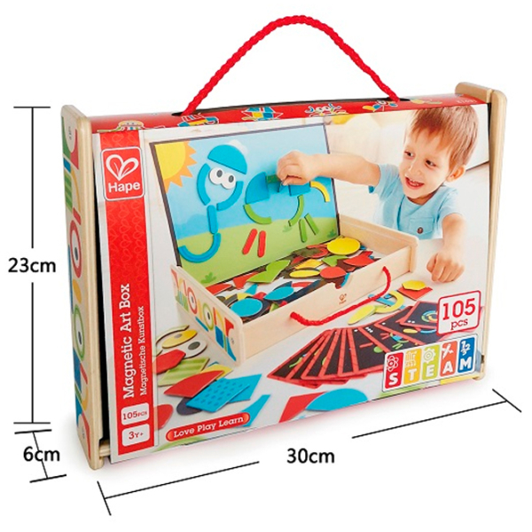 Set de creație Hape String Art Valiza cu magneți E1631 Multicolor Pentru copii, 3+ photo 8
