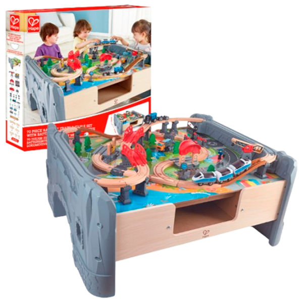 Jucărie interactivă Hape Cale ferată E3766 Multicolor Pentru copii, 3+ photo 1