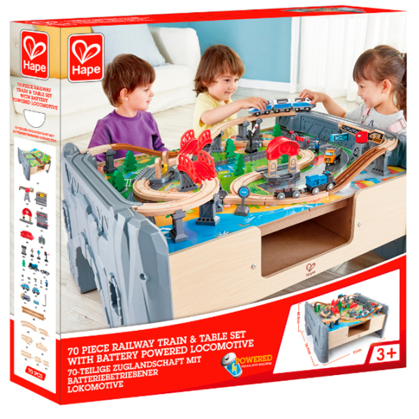 Jucărie interactivă Hape Cale ferată E3766 Multicolor Pentru copii, 3+ photo 3