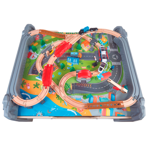 Jucărie interactivă Hape Cale ferată E3766 Multicolor Pentru copii, 3+ photo 6