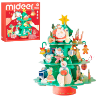 Puzzle 3D Mideer Atelierul lui Moș Crăciun (MD2299) Numărul de piese: 11, Vârsta recomandată: 3+