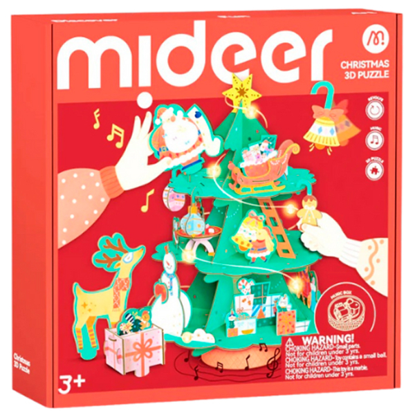 Puzzle 3D Mideer Atelierul lui Moș Crăciun (MD2299) Numărul de piese: 11, Vârsta recomandată: 3+ photo 3