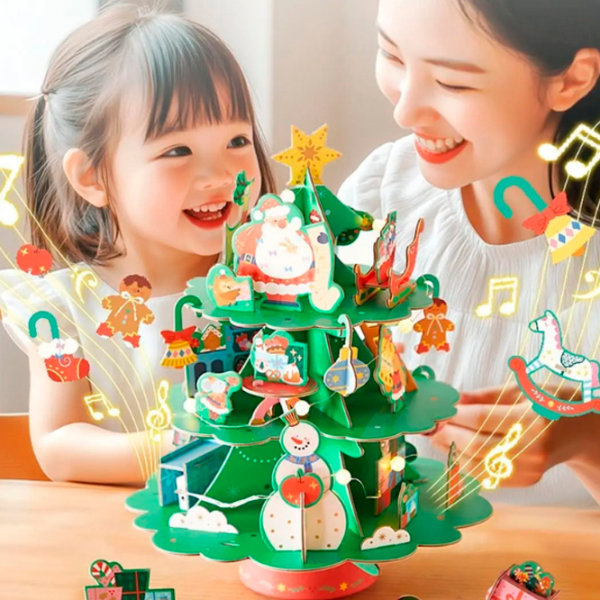 Puzzle 3D Mideer Atelierul lui Moș Crăciun (MD2299) Numărul de piese: 11, Vârsta recomandată: 3+ photo 9