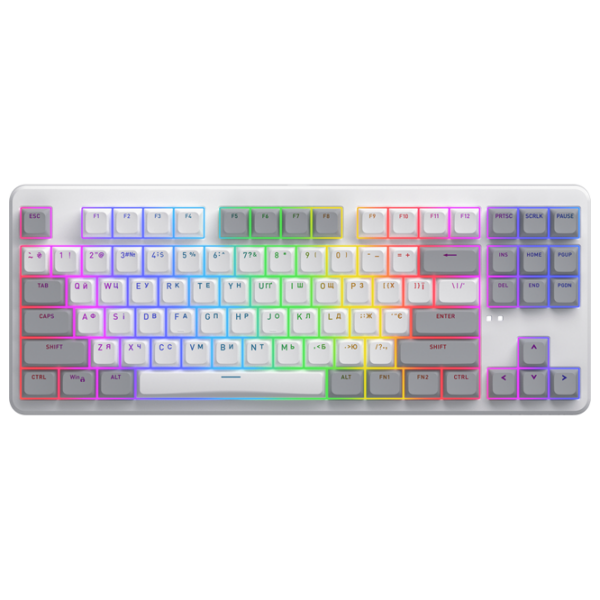 Tastatură Hator Rockfall 3 Mecha TKL White Gaming, Fără fir photo 1