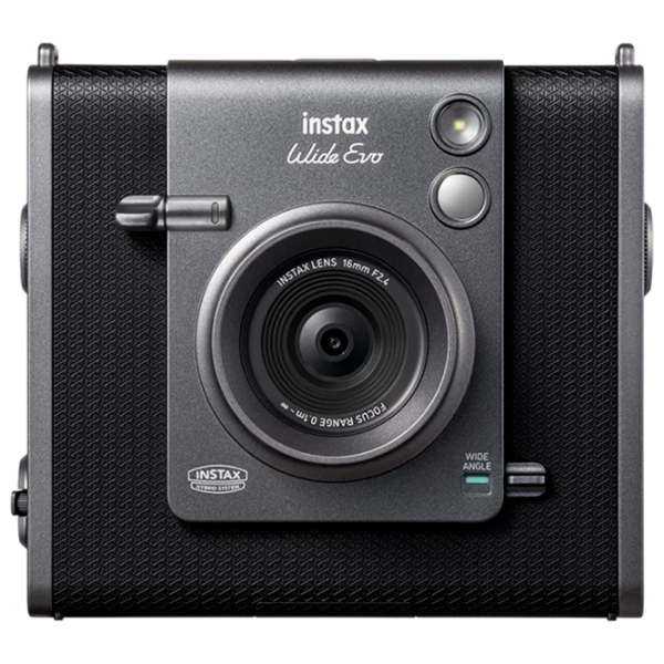 Cameră foto FujiFilm Instax Wide Evo + Body Black CMOS, 16 MP, f/2.4 photo 1