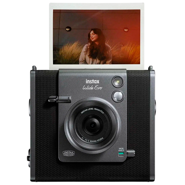 Cameră foto FujiFilm Instax Wide Evo + Body Black CMOS, 16 MP, f/2.4 photo 2