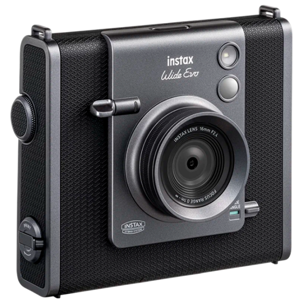Cameră foto FujiFilm Instax Wide Evo + Body Black CMOS, 16 MP, f/2.4 photo 5