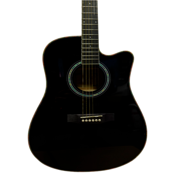 Chitară electro-acustică Enjoy E41-DDL CE BK Black Dreadnought, 4/4 photo 3