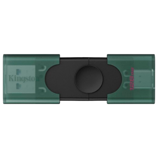 USB Flash Kingston DataTravel Duo 128 GB Green USB 3.2 Gen 1, Plastic photo 1
