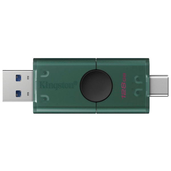 USB Flash Kingston DataTravel Duo 128 GB Green USB 3.2 Gen 1, Plastic photo 2