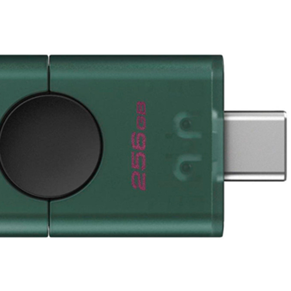 USB Flash Kingston DataTravel Duo 256 GB Green USB 3.2 Gen 1, Plastic photo 3