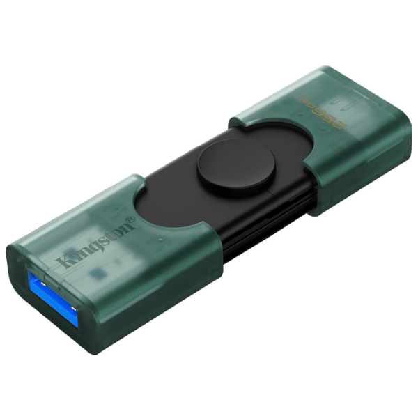 USB Flash Kingston DataTravel Duo 256 GB Green USB 3.2 Gen 1, Plastic photo 4