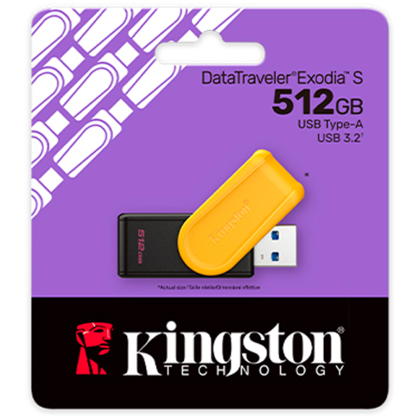 USB Flash Kingston DataTravel Exodia S 512 GB Black USB 3.2, Plastic photo 4